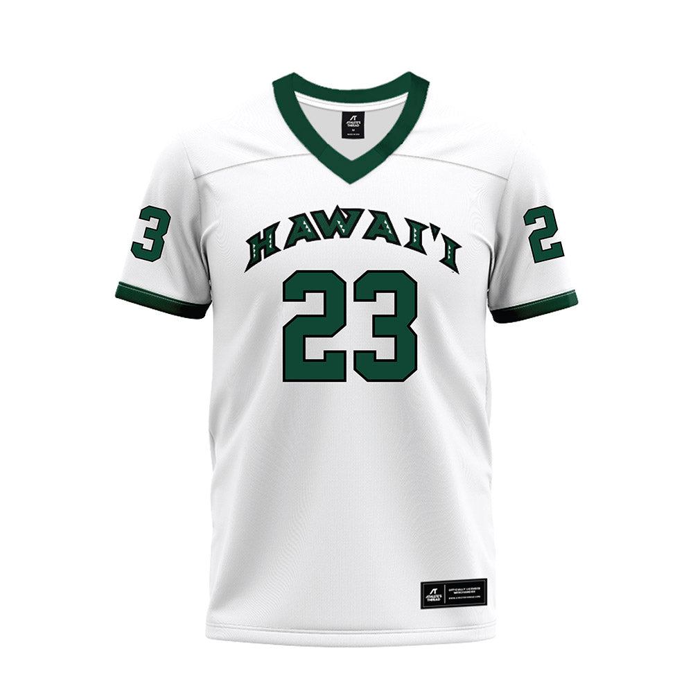 Hawaii - NCAA Football : Virdel Edwards - White Football Jersey-0