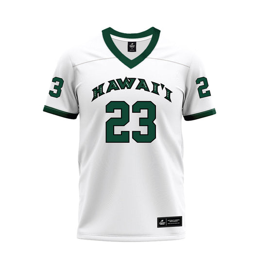 Hawaii - NCAA Football : Virdel Edwards - White Football Jersey-0