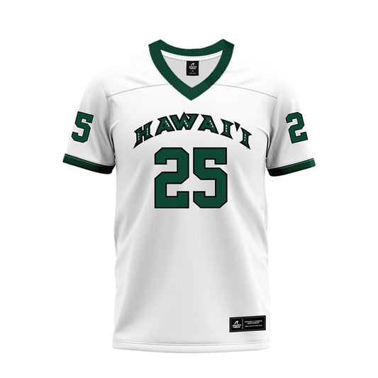 Hawaii - NCAA Football : Matagi Thompson - White Football Jersey-0