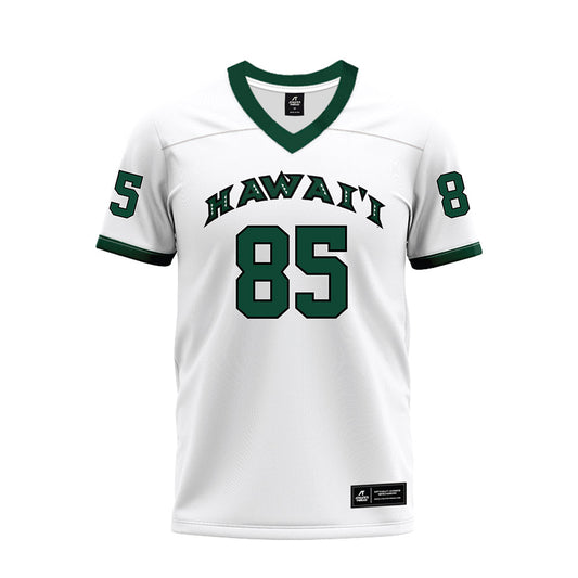 Hawaii - NCAA Football : Okland Salave'a - White Football Jersey-0