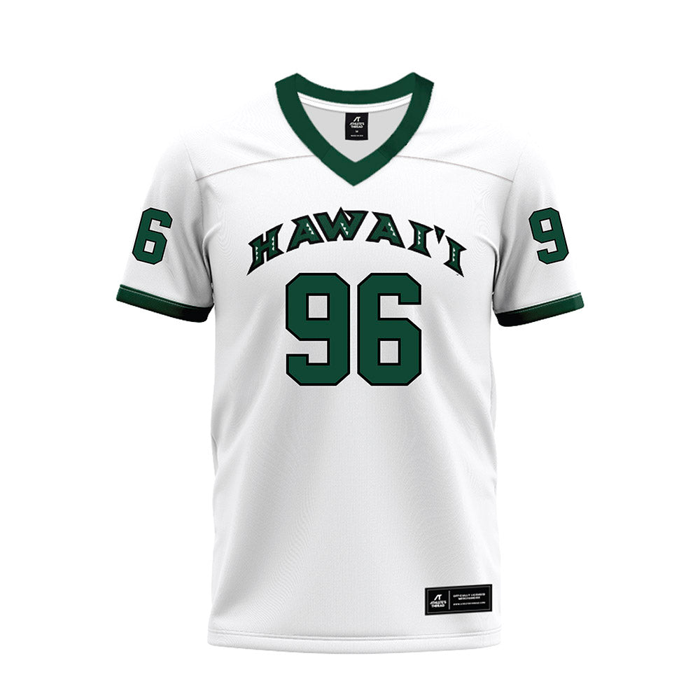 Hawaii - NCAA Football : Andrew Choi - White Football Jersey-0