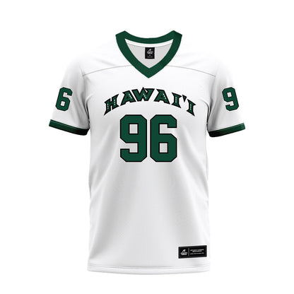 Hawaii - NCAA Football : Andrew Choi - White Football Jersey-0