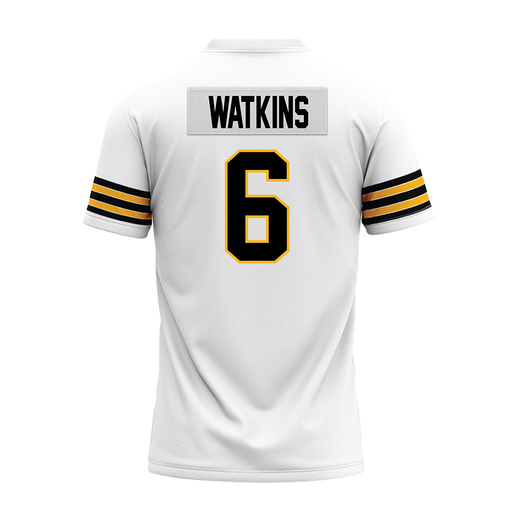 Towson - NCAA Football : Winston Watkins - White Premium Football Jersey