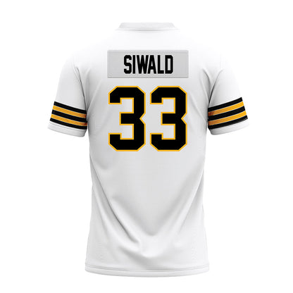 Towson - NCAA Football : Ashton Siwald - White Premium Football Jersey