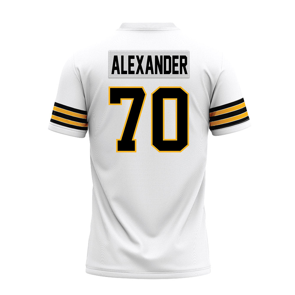 Towson - NCAA Football : T'Khi Alexander - White Premium Football Jersey-1