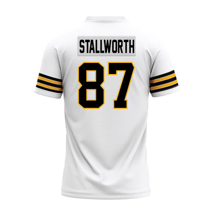 Towson - NCAA Football : Jordan Stallworth - White Premium Football Jersey-1