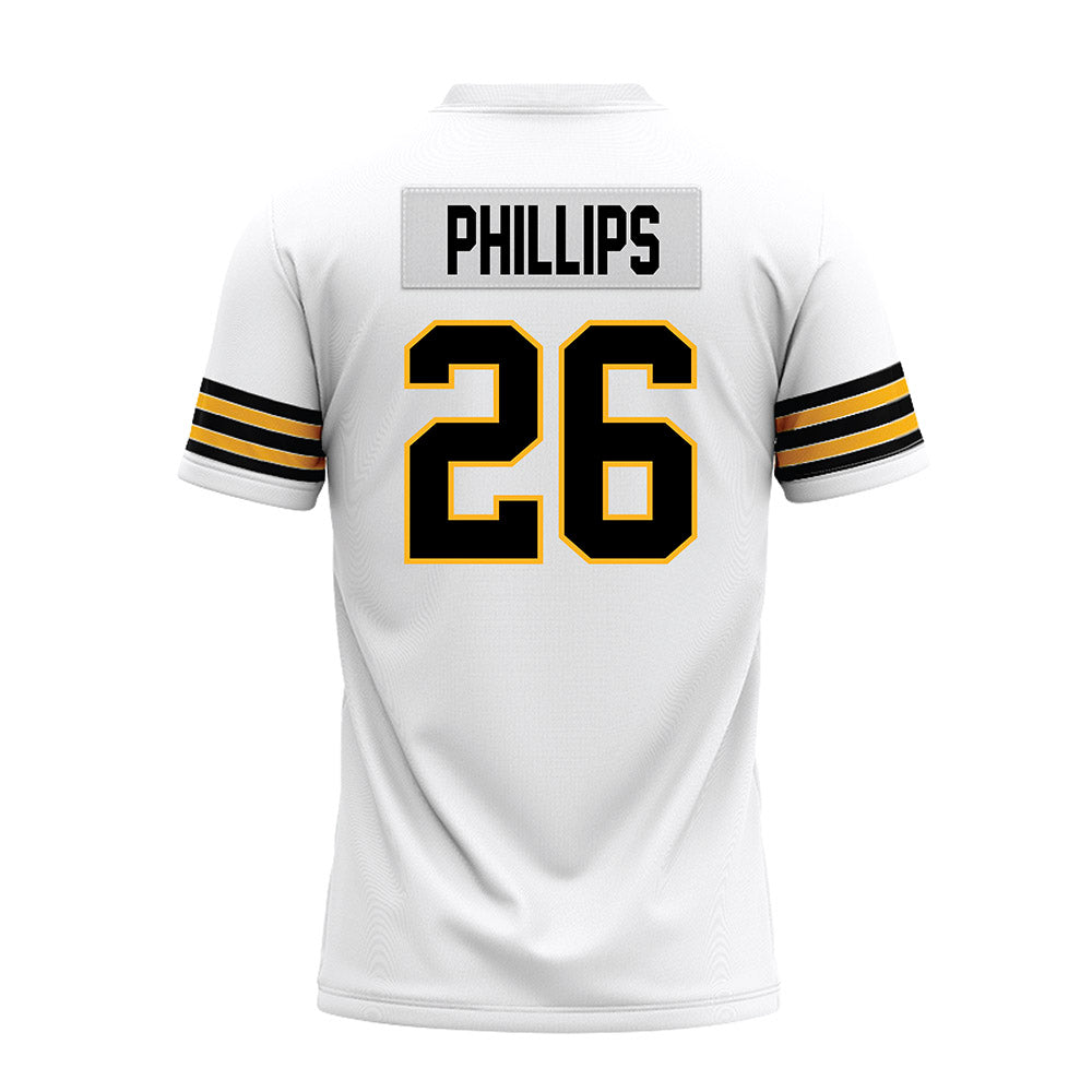 Towson - NCAA Football : Kahseim Phillips - White Premium Football Jersey-1
