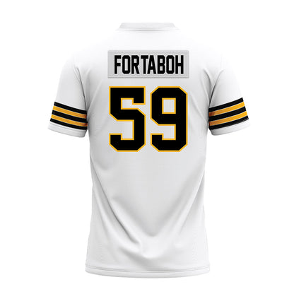 Towson - NCAA Football : Chab Fortaboh - White Premium Football Jersey