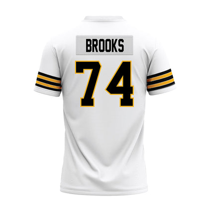 Towson - NCAA Football : KJ Brooks - White Premium Football Jersey