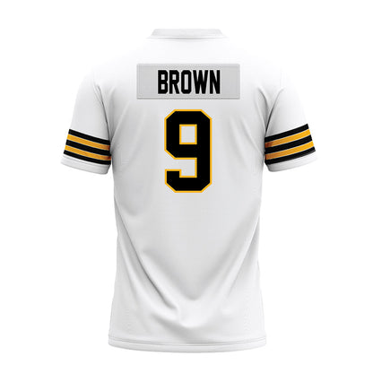 Towson - NCAA Football : Sean Brown - White Premium Football Jersey