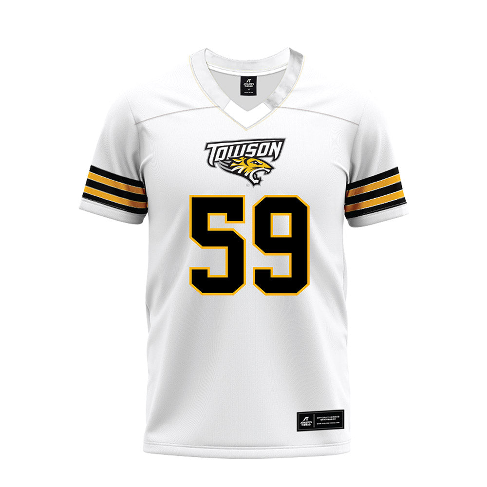 Towson - NCAA Football : Chab Fortaboh - White Premium Football Jersey