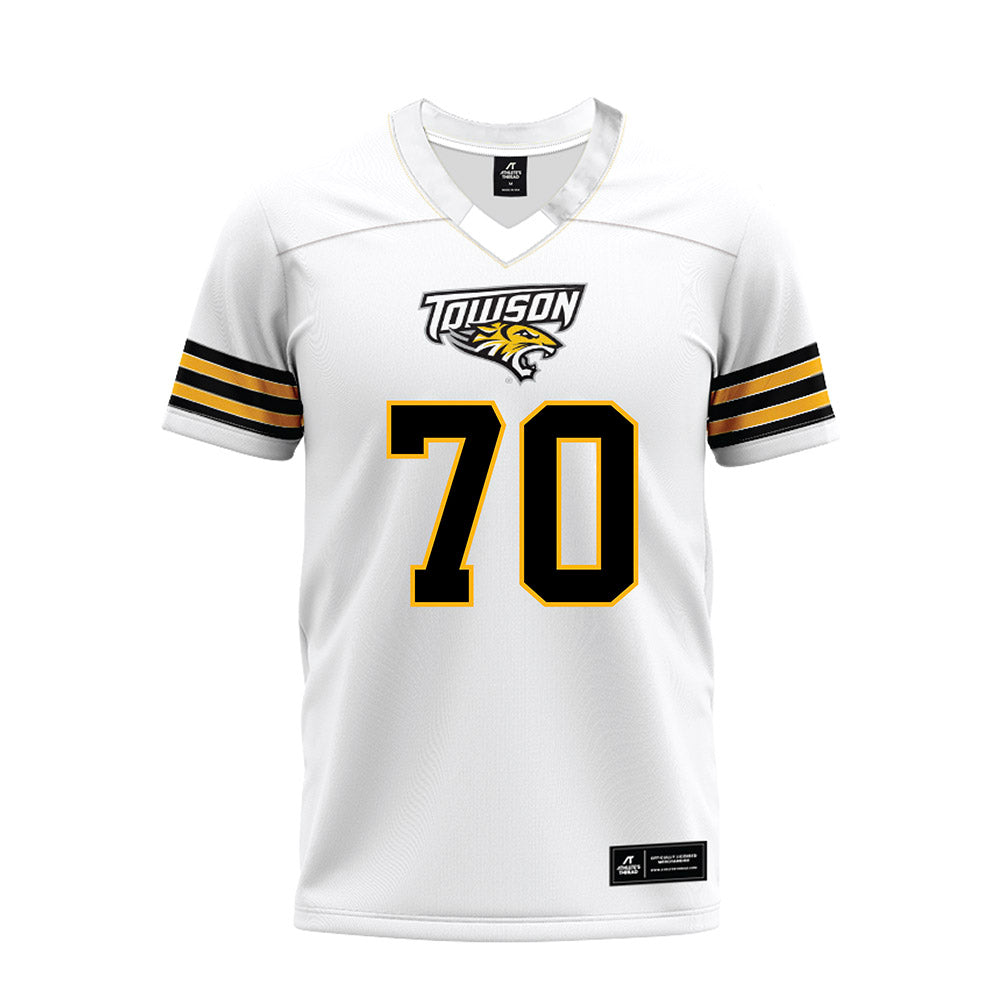 Towson - NCAA Football : TKhi Alexander - White Premium Football Jersey-0