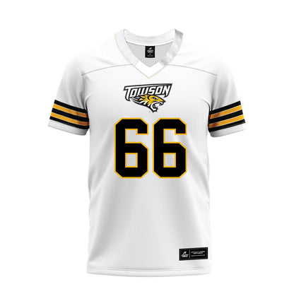Towson - NCAA Football : Dan Volpe - White Premium Football Jersey-0