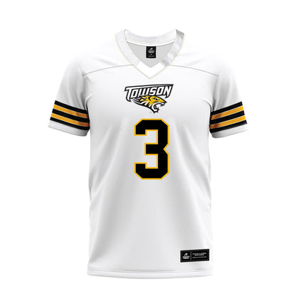 Towson - NCAA Football : William Middleton - White Premium Football Jersey