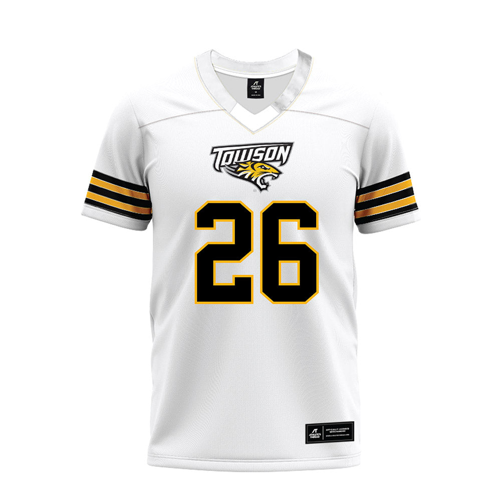 Towson - NCAA Football : Kahseim Phillips - White Premium Football Jersey-0