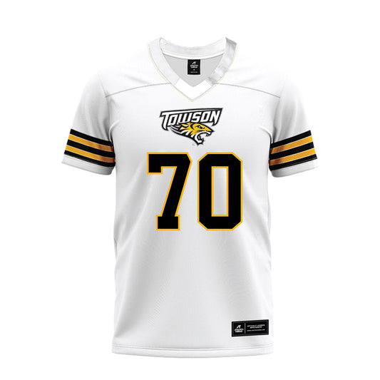 Towson - NCAA Football : T'Khi Alexander - White Premium Football Jersey-0