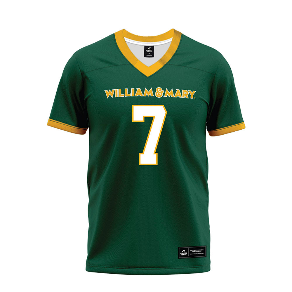 William & Mary - NCAA Football : Deven Thompson - Premium Football Jersey-0