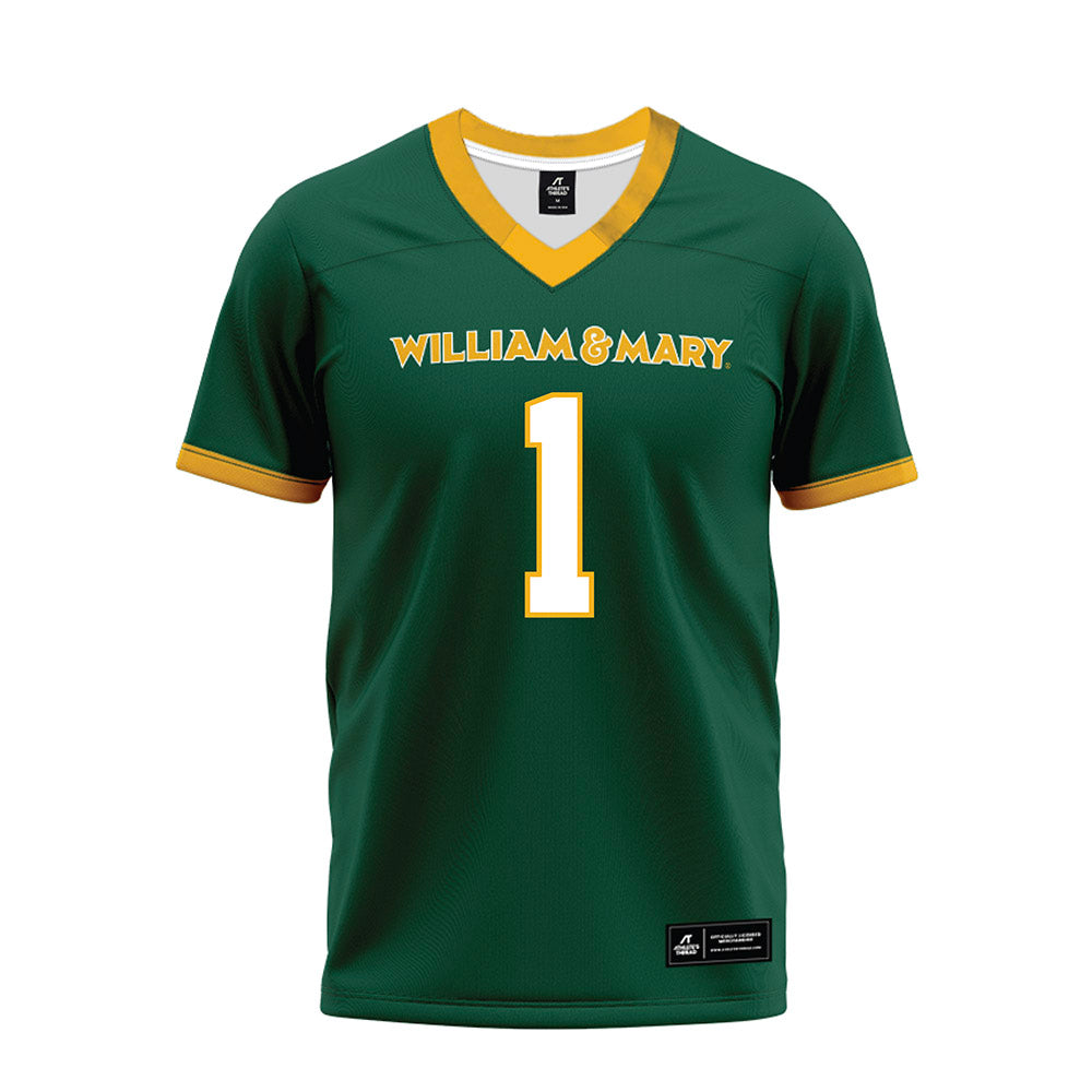 William & Mary - NCAA Football : Tariq Sims - Premium Football Jersey-0