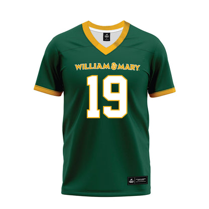 William & Mary - NCAA Football : Justin Hiller - Premium Football Jersey-0