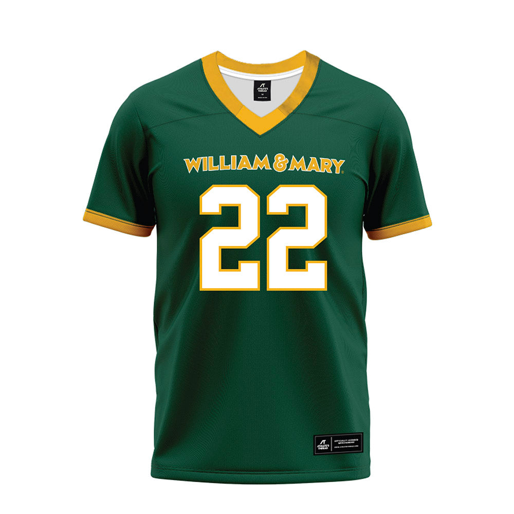 William & Mary - NCAA Football : Branson Leduc-Mattox - Premium Football Jersey-0