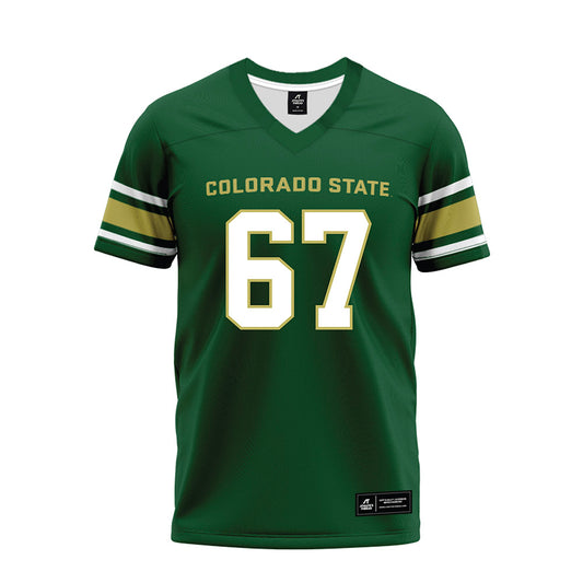 Colorado State - NCAA Football : Dylan Freebury - Green Premium Football Jersey-0
