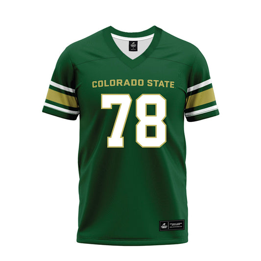 Colorado State - NCAA Football : Aaron Karas - Green Premium Football Jersey