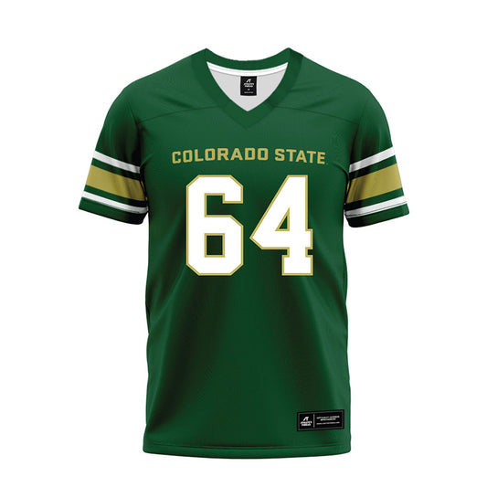 Colorado State - NCAA Football : Tristan Holmbeck - Green Premium Football Jersey-0