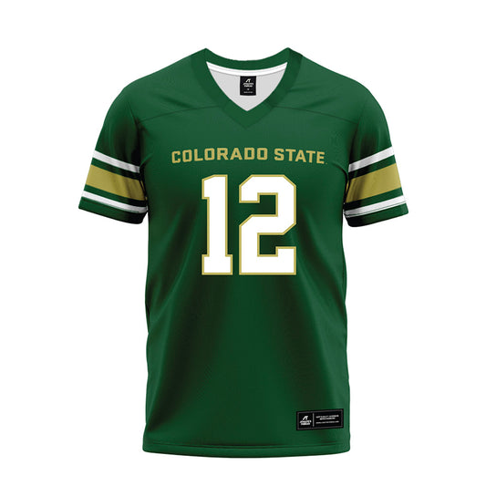 Colorado State - NCAA Football : Tahjamell Bullock - Green Premium Football Jersey-0