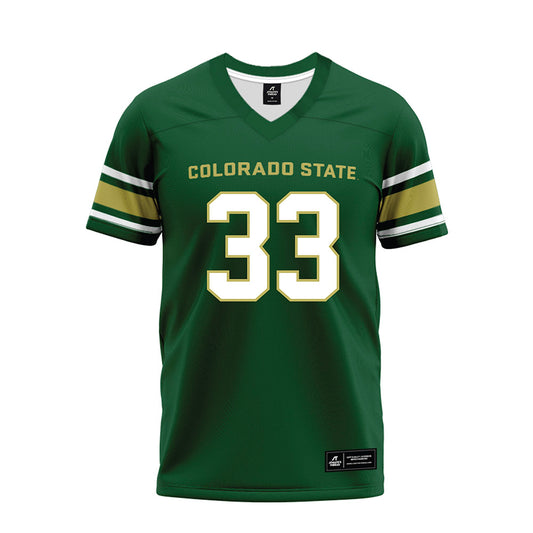 Colorado State - NCAA Football : Keegan Holles - Green Premium Football Jersey