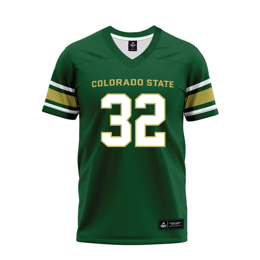 Colorado State - NCAA Football : D'Angelo Hagans - Green Premium Football Jersey-0