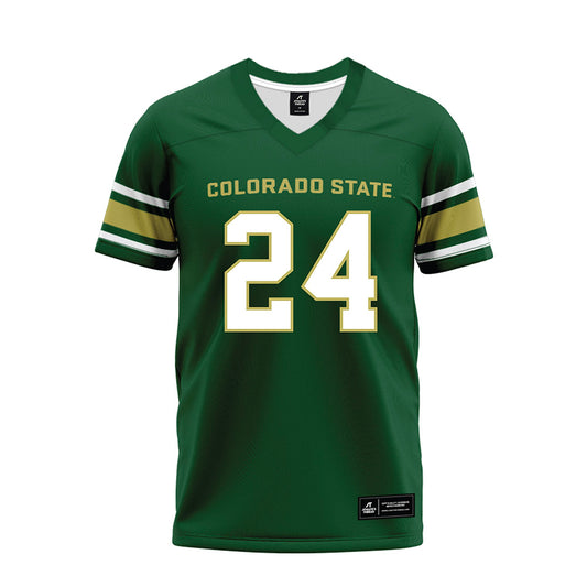 Colorado State - NCAA Football : Javion Kinnard - Green Premium Football Jersey-0