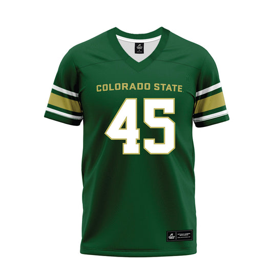 Colorado State - NCAA Football : Robert Edmonson Jr - Green Premium Football Jersey-0