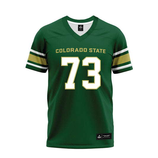 Colorado State - NCAA Football : Braden Hales - Green Premium Football Jersey-0