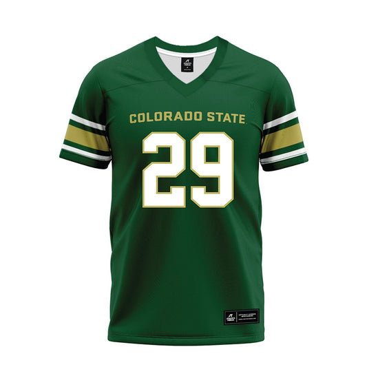 Colorado State - NCAA Football : Jett Vincent - Green Premium Football Jersey-0
