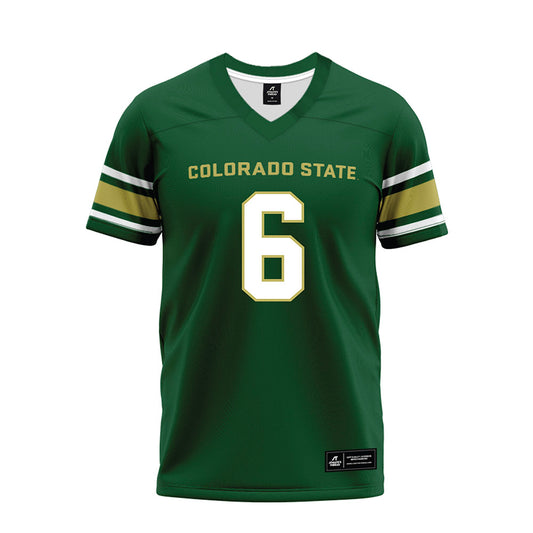 Colorado State - NCAA Football : Elijah Brown - Green Premium Football Jersey-0