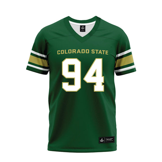 Colorado State - NCAA Football : Cam Bariteau - Green Premium Football Jersey