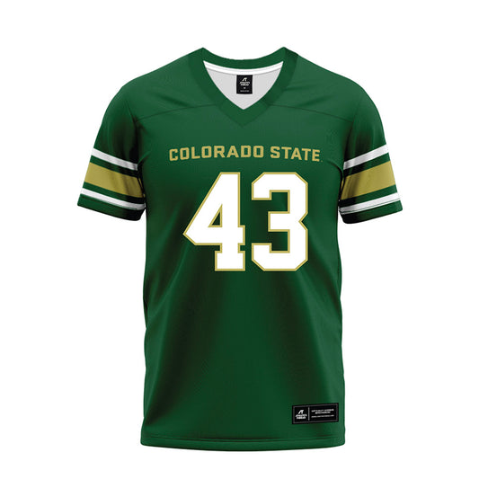 Colorado State - NCAA Football : Brock Camp - Green Premium Football Jersey-0