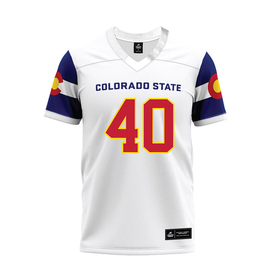 Colorado State - NCAA Football : Owen Long - State Pride Premium Football Jersey-0