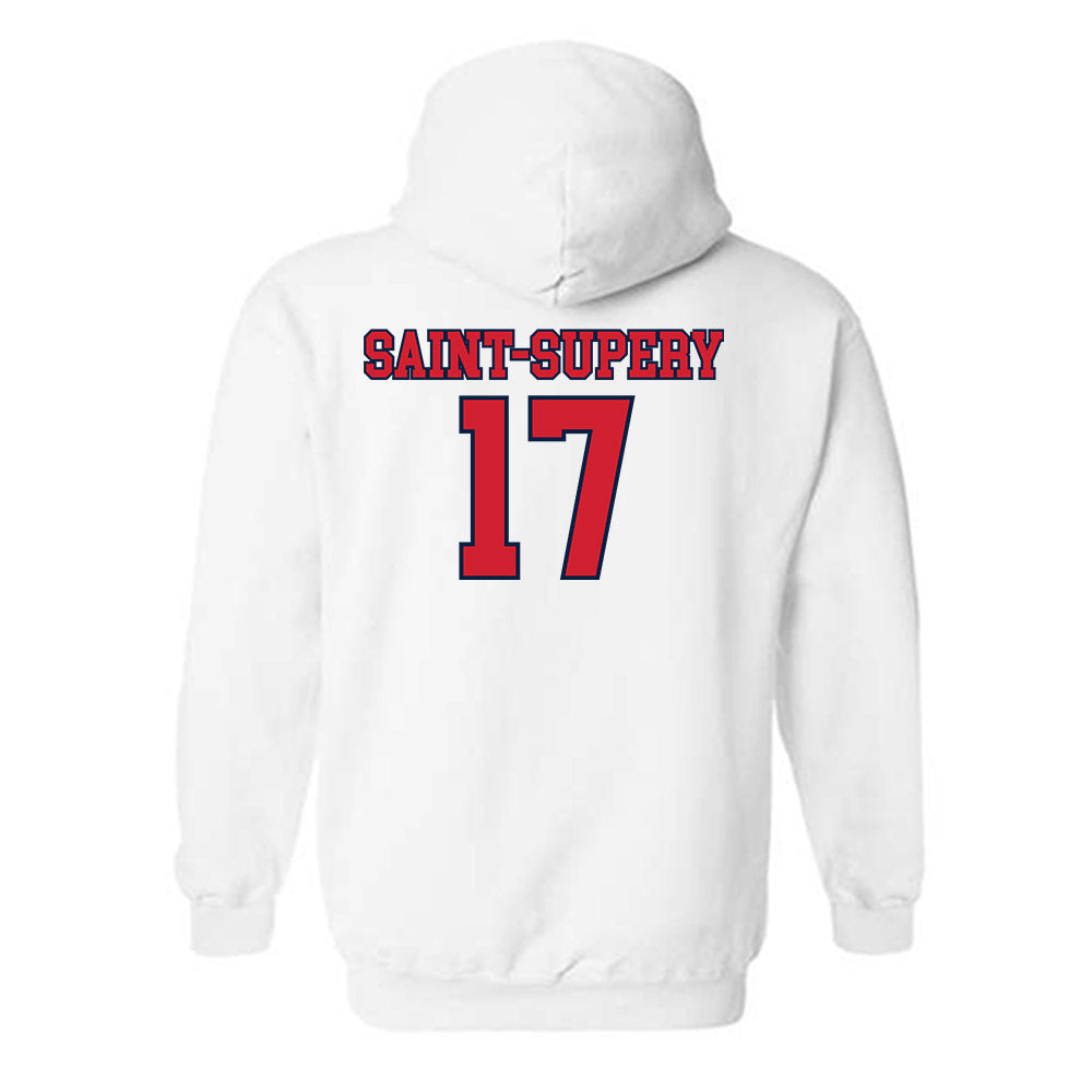 Gonzaga - NCAA Men's Basketball : Mario Saint-Supery - Classic Shersey Hooded Sweatshirt-1