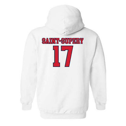 Gonzaga - NCAA Men's Basketball : Mario Saint-Supery - Classic Shersey Hooded Sweatshirt-1