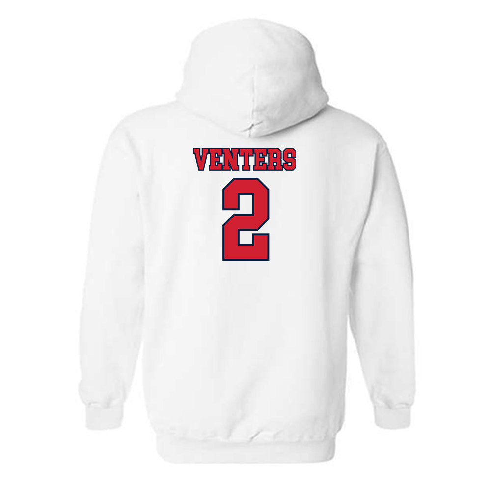 Gonzaga - NCAA Men's Basketball : Steele Venters - Classic Shersey Hooded Sweatshirt-1