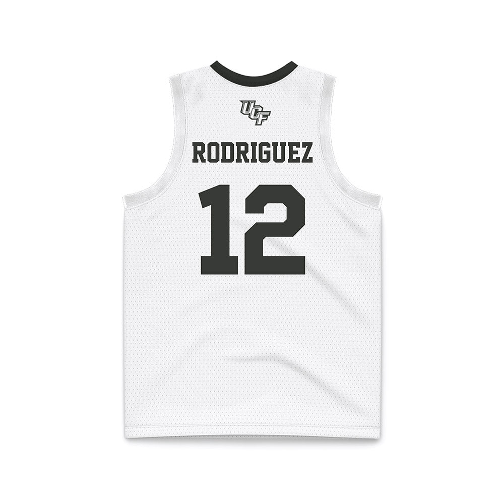 Central Florida - NCAA Women's Basketball : Emely Rodriguez - White Basketball Jersey-1