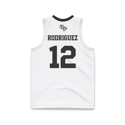 Central Florida - NCAA Women's Basketball : Emely Rodriguez - White Basketball Jersey-1