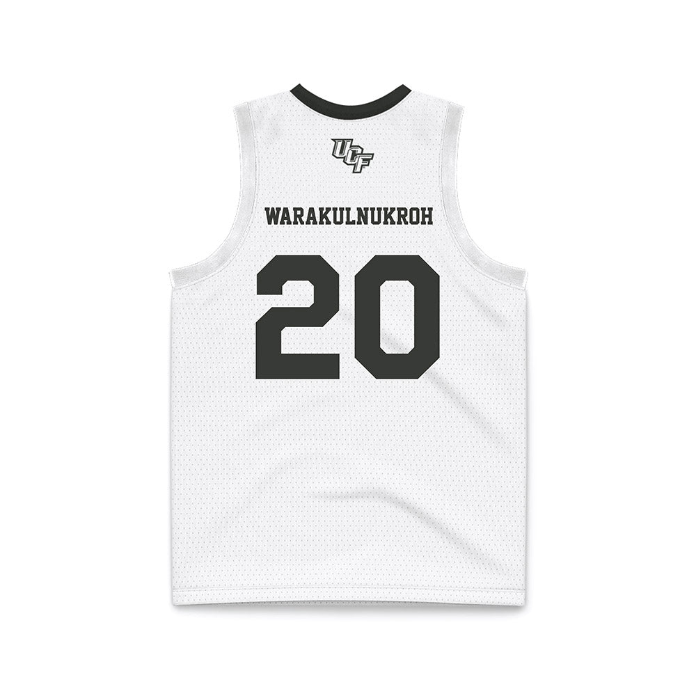 Central Florida - NCAA Men's Basketball : Poohpha Warakulnukroh - White Basketball Jersey-1