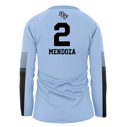 Central Florida - NCAA Women's Volleyball : Sarah Mendoza - Blue Volleyball Jersey-1