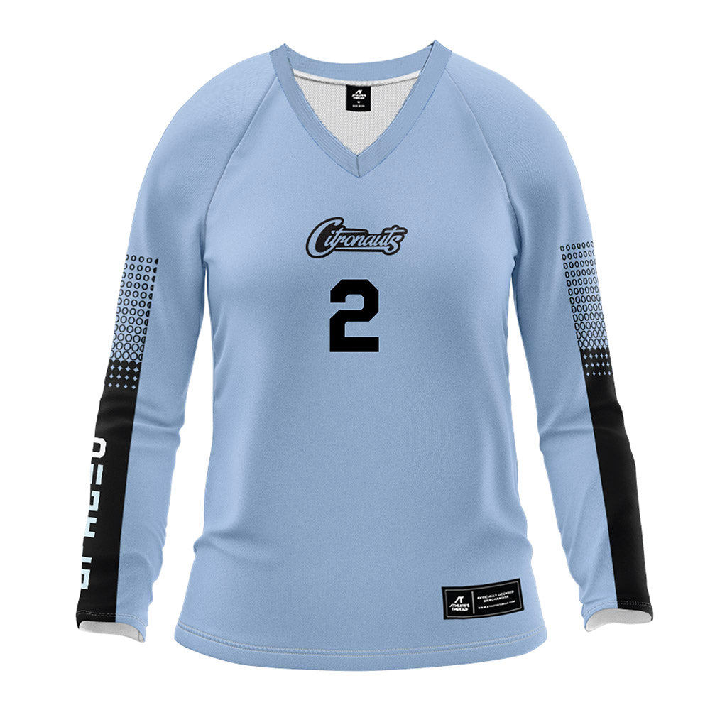 Central Florida - NCAA Women's Volleyball : Sarah Mendoza - Blue Volleyball Jersey-0