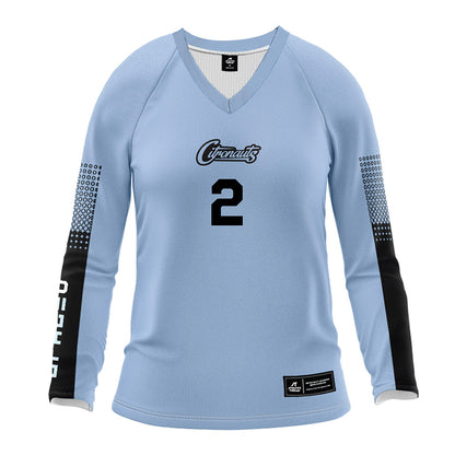 Central Florida - NCAA Women's Volleyball : Sarah Mendoza - Blue Volleyball Jersey-0