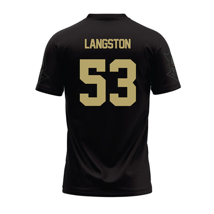Central Florida - NCAA Football : Laparka Langston - Black Football Jersey-1