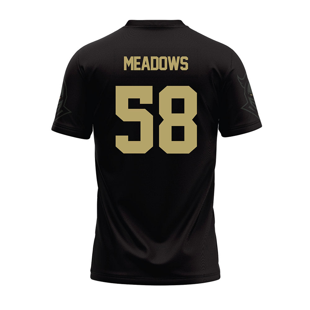 Central Florida - NCAA Football : Connor Meadows - Black Football Jersey-1