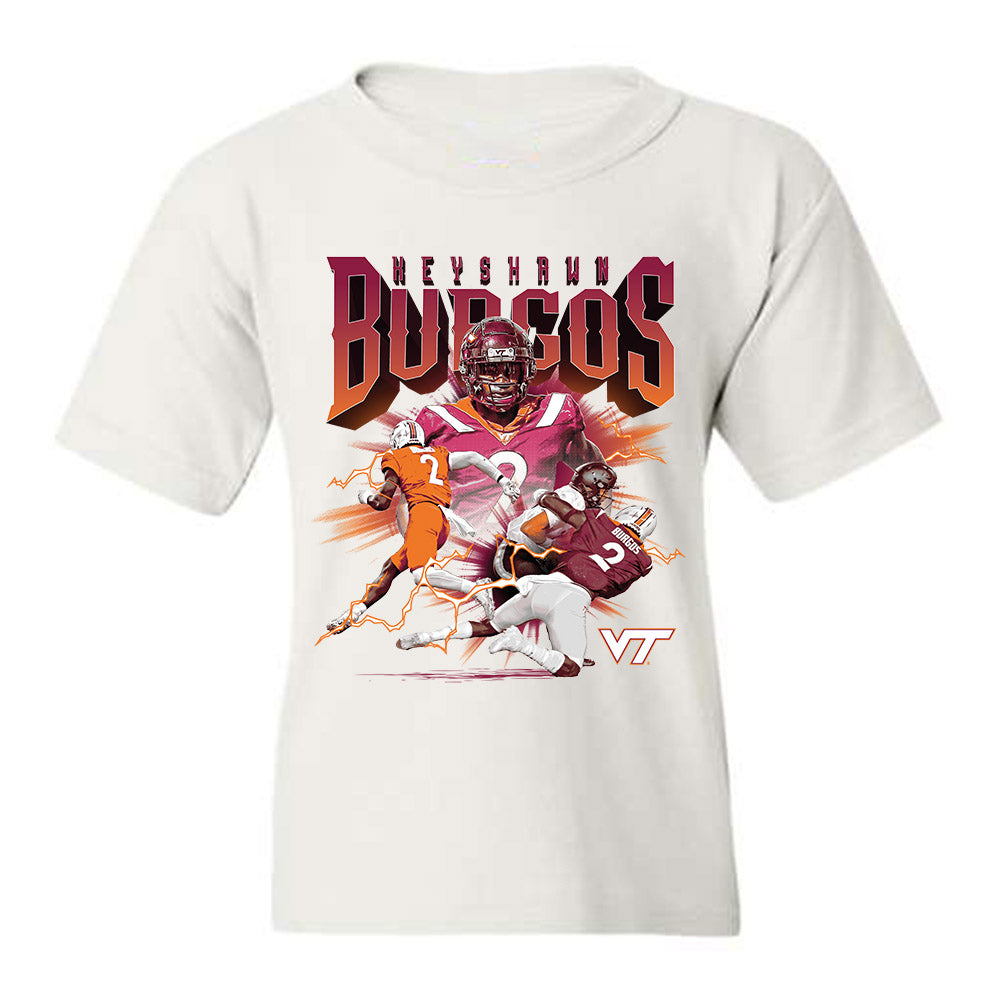 Virginia Tech - NCAA Football : Keyshawn Burgos - Youth T-Shirt Player Collage